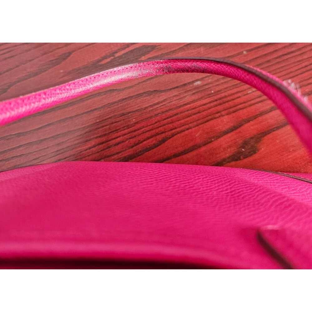 Coach Cora Dome Satchel Pink Crossgrain Leather Crossbody Gold Hardware - Picture 7 of 14
